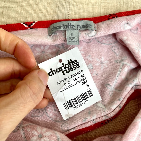 NWT Red Bandana Print Spaghetti Strap Tank Top - Picture 5 of 5